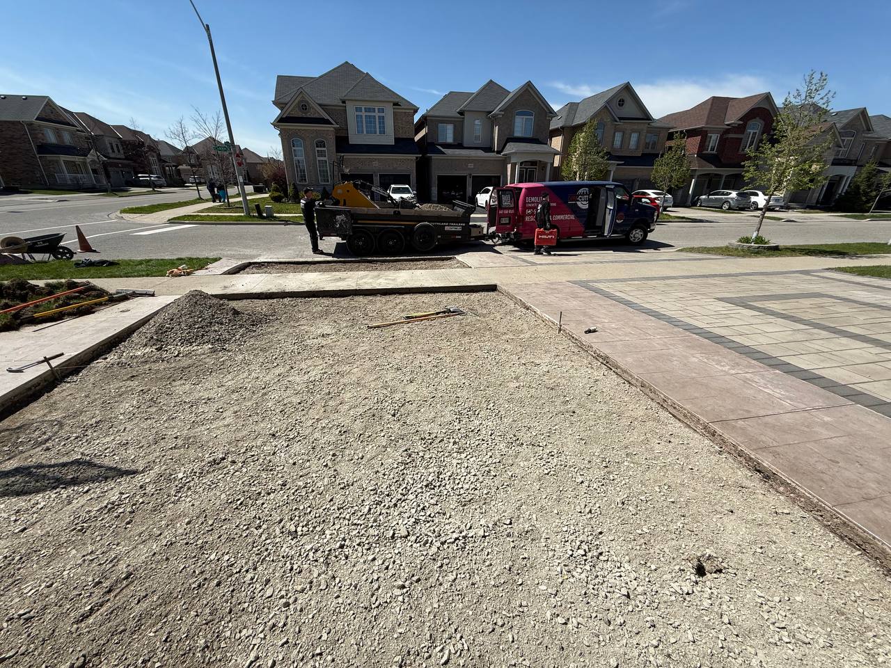 concrete driveway demolition